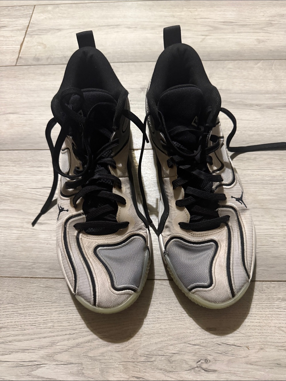 Jordan Tatum 3 White and Black Athletic ,Ru ning, Hiking Shoes